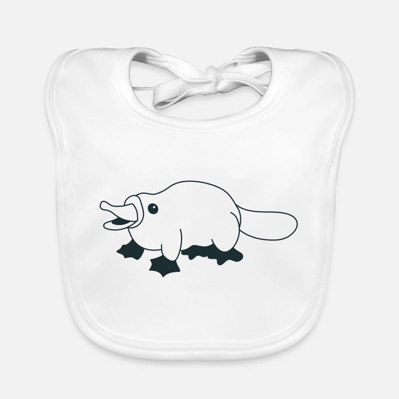 squat platypus Organic Baby Bibs