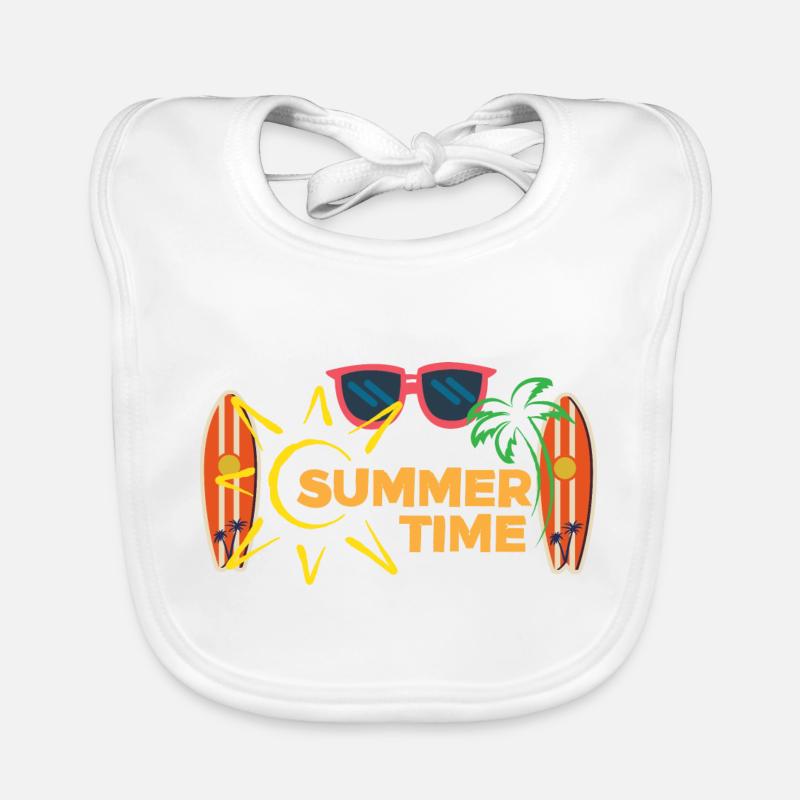 SUMMER TIME Bavoir bio Bébé