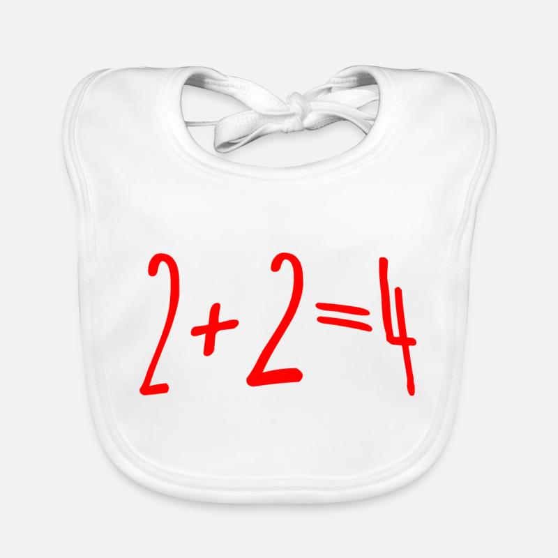 2+2 font 4 Bavoir bio Bébé