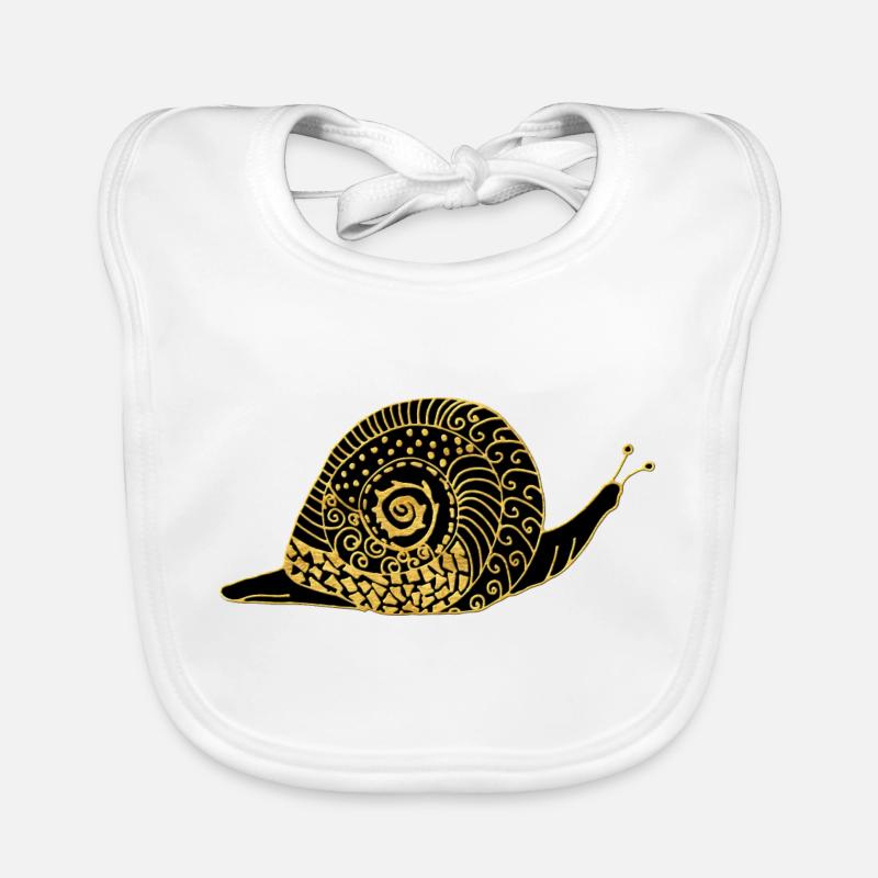 Escargot Bavoir bio Bébé