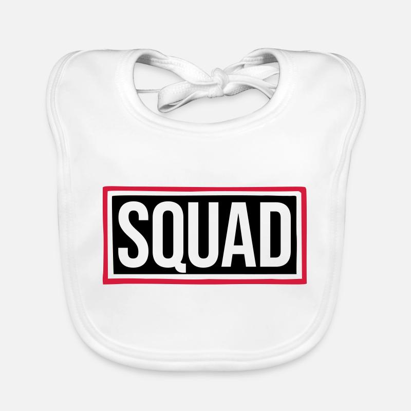 Bouclier de chef de texte d’escouade Bavoir bio Bébé
