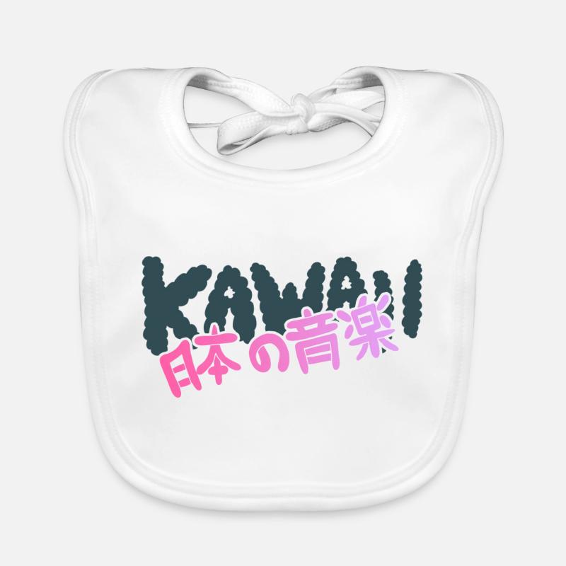 Kawaii Text Baby Bio-Lätzchen