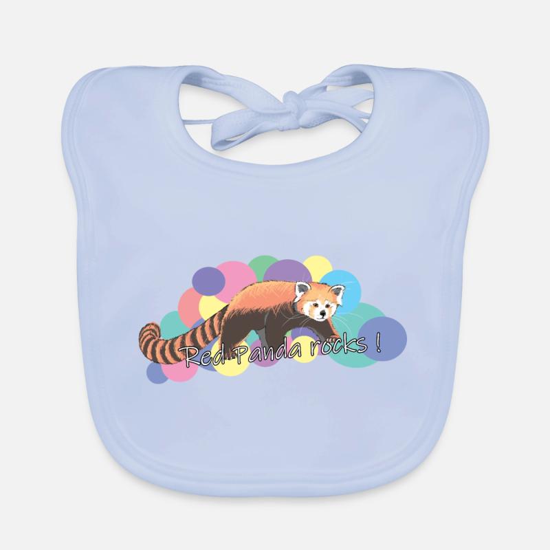 Panda roux Bavoir bio Bébé