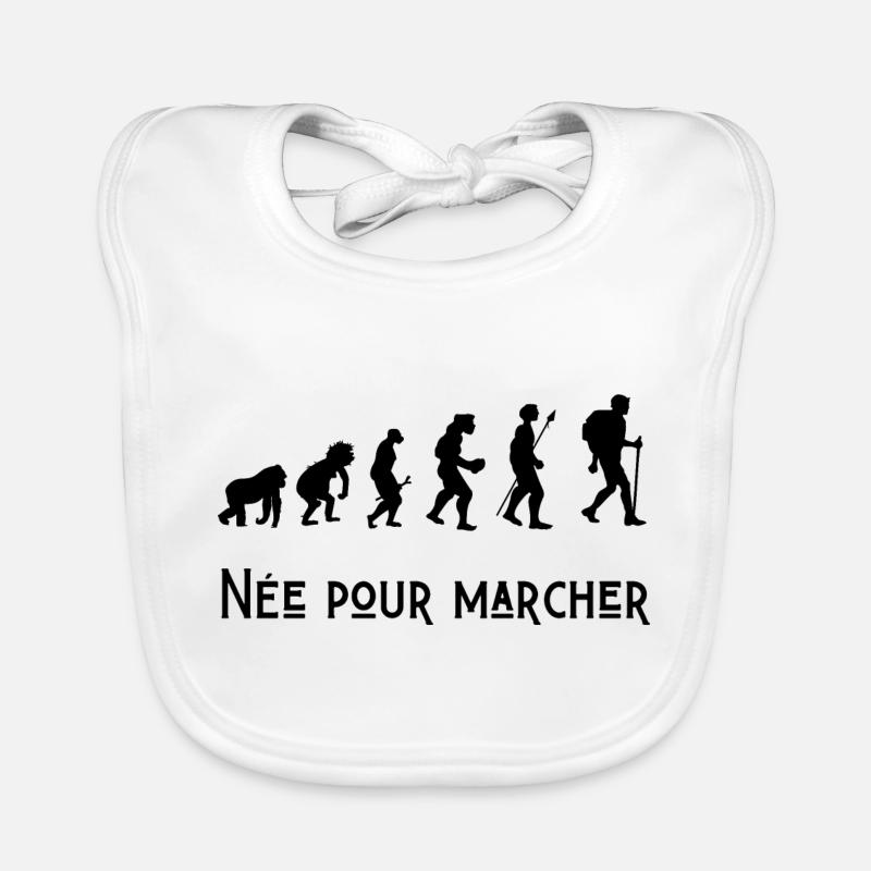 né pour marcher évolution Bavoir bio Bébé