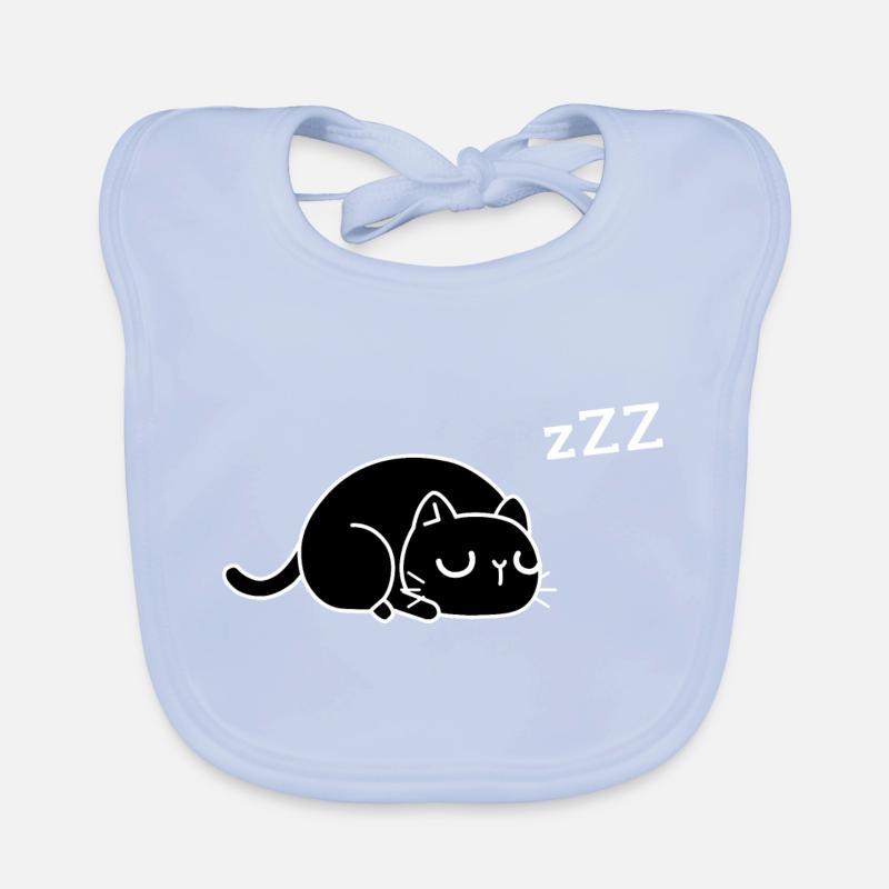 tired cat Organic Baby Bibs