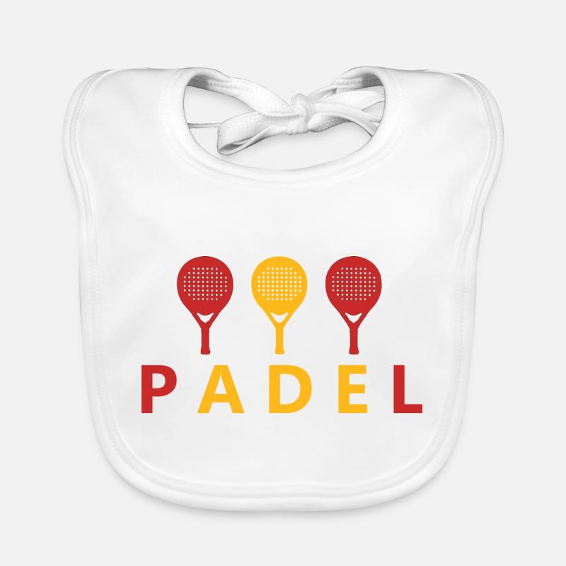PADEL ESPAGNE - Bavoir bio Bébé - blanc