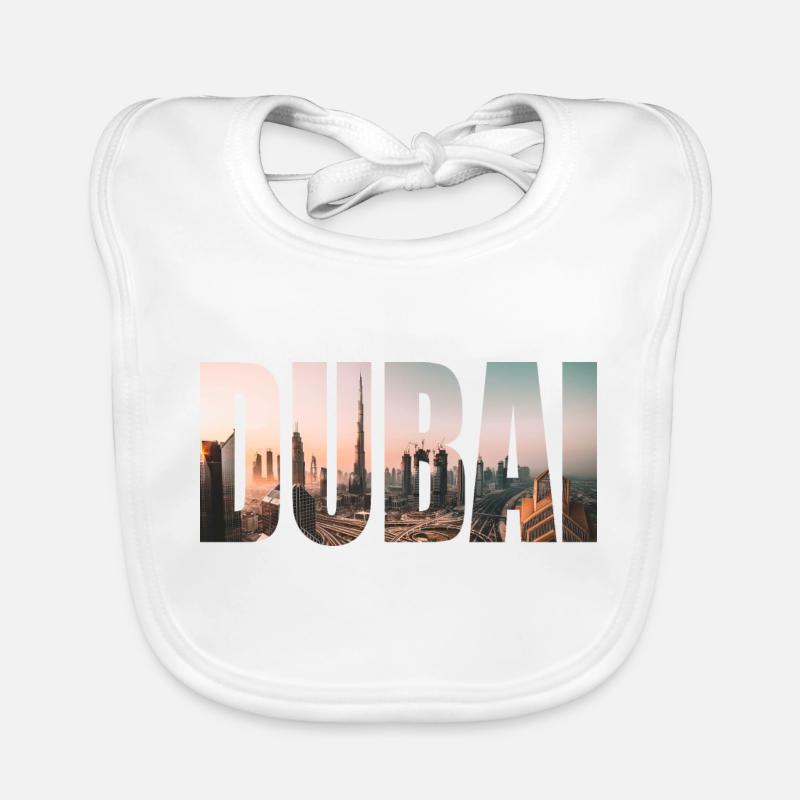 dubai - Baby Bio-Lätzchen - Weiß