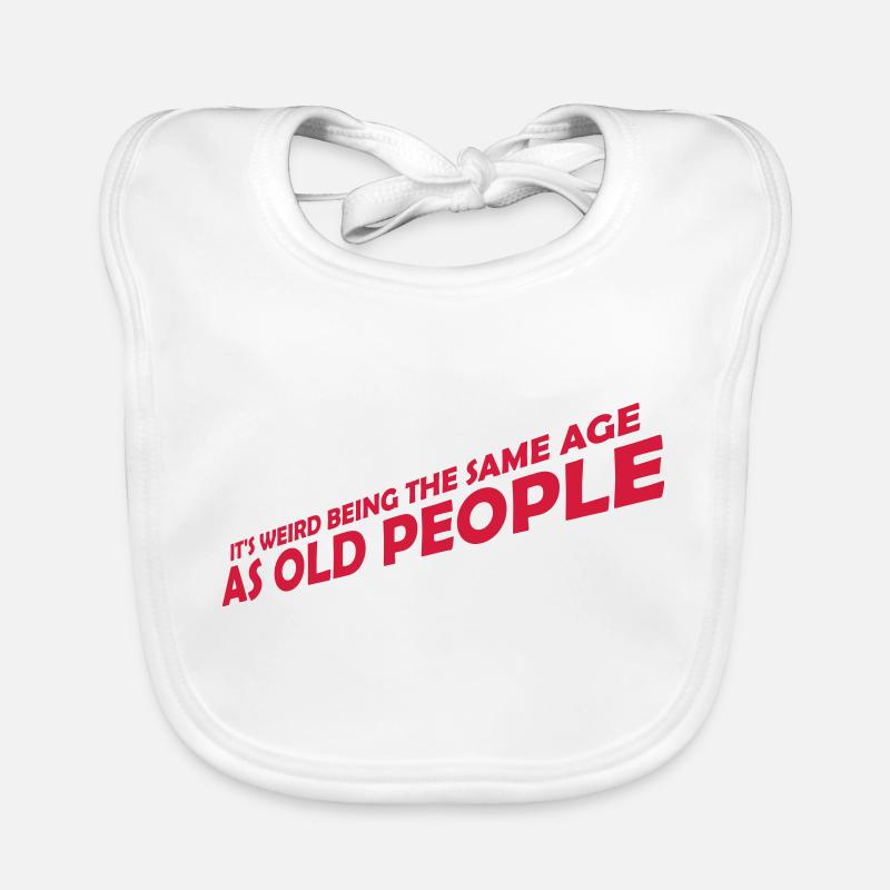 being old people age Organic Baby Bibs