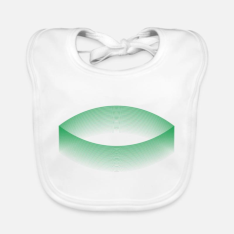 Stadium of dreams (green) Organic Baby Bibs