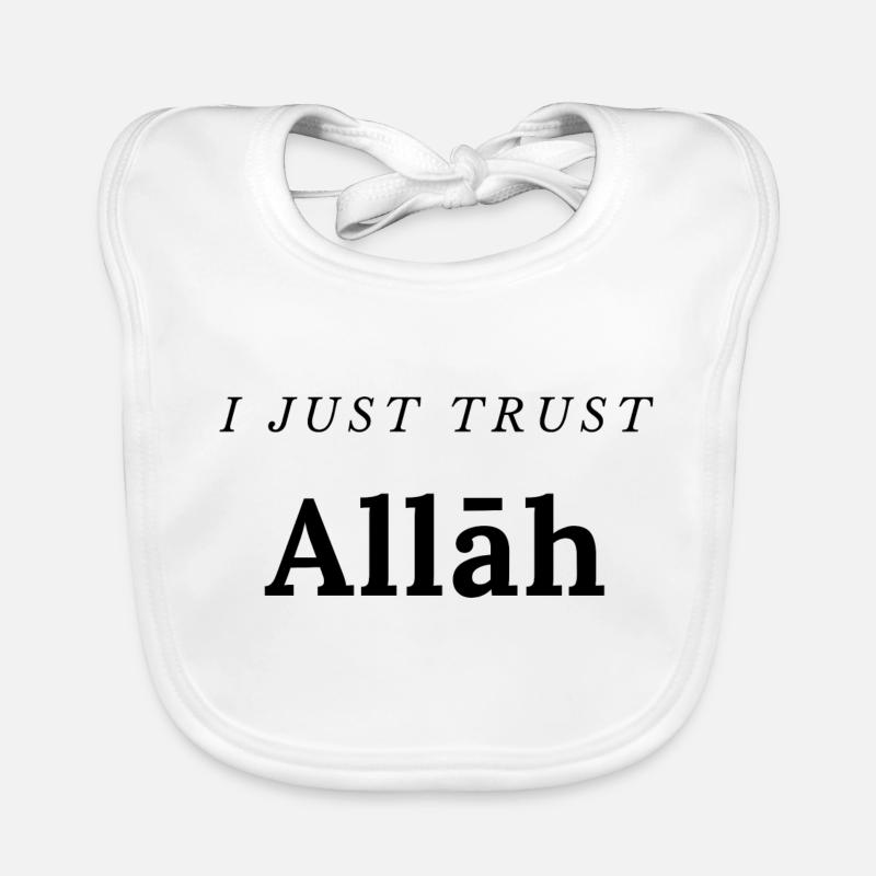 I just trust Allāh Organic Baby Bibs