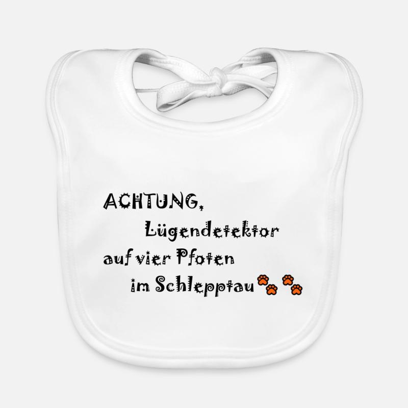 Lügendedektor auf vier Pfoten Baby Bio-Lätzchen