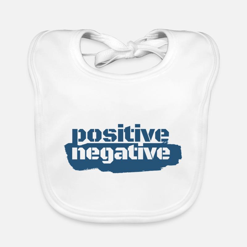 positive | negative – modern style Baby Bio-Lätzchen