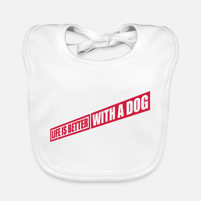 better with a dog Organic Baby Bibs