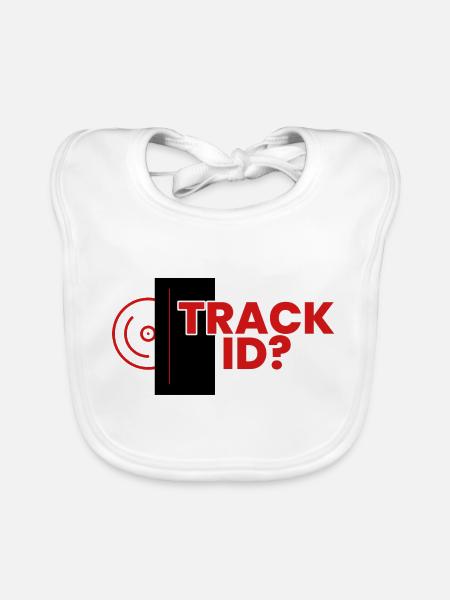 Track ID? - Baby Bio-Lätzchen - Weiß - Vorne