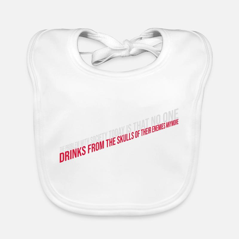 boissons de crânes ennemis Bavoir bio Bébé