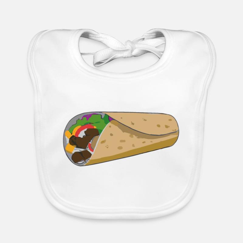 Döner Dürüm Geschenkidee Baby Bio-Lätzchen