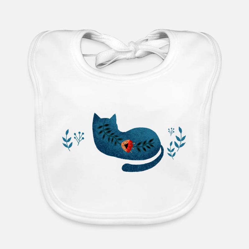 Blue cat, Blue cat Organic Baby Bibs