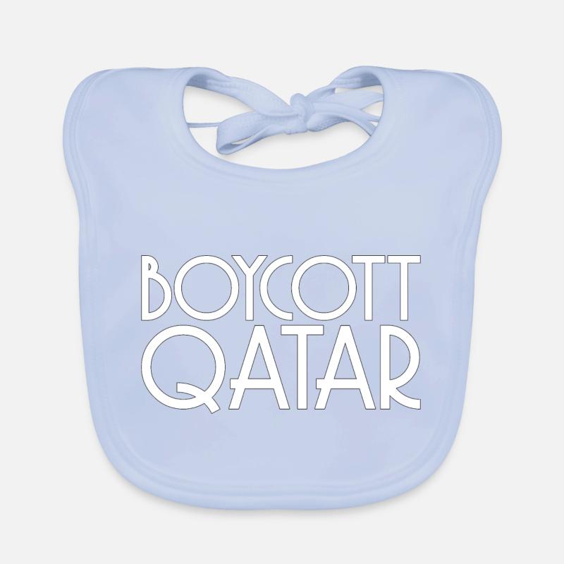 Boykott Spruch Katar Geschenk Baby Bio-Lätzchen