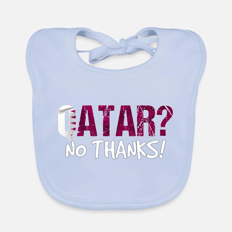 Qatar Boycott Flag Gift Organic Baby Bibs