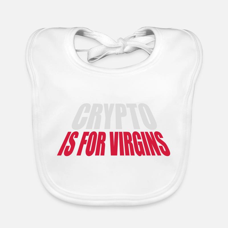 crypto is for virgins Organic Baby Bibs