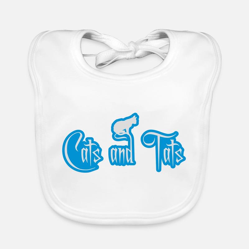 cats and tats quote Organic Baby Bibs