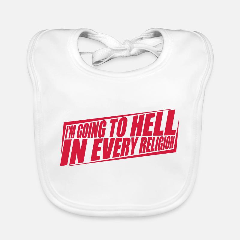 in going to hell Organic Baby Bibs