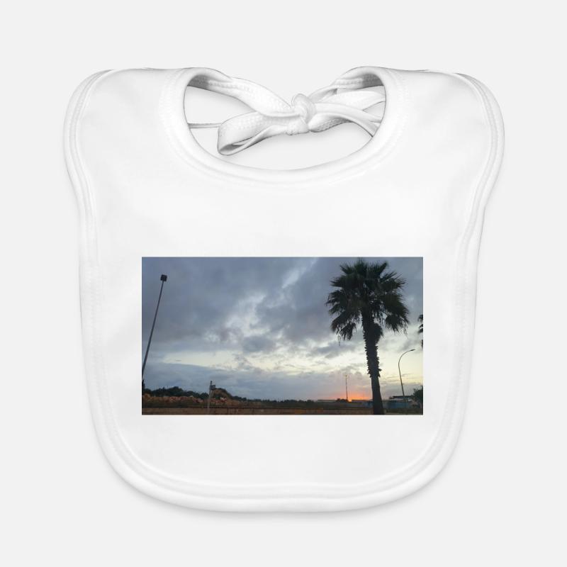 COUCHER de SOLEIL Espagne Palm Sky Bavoir bio Bébé