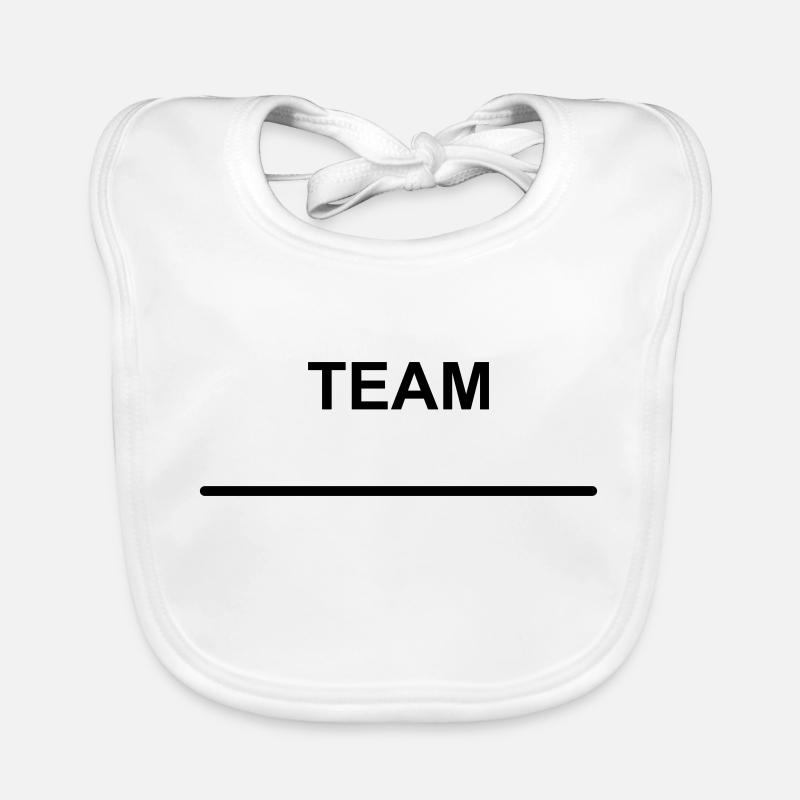 Team mit Name Template Baby Bio-Lätzchen