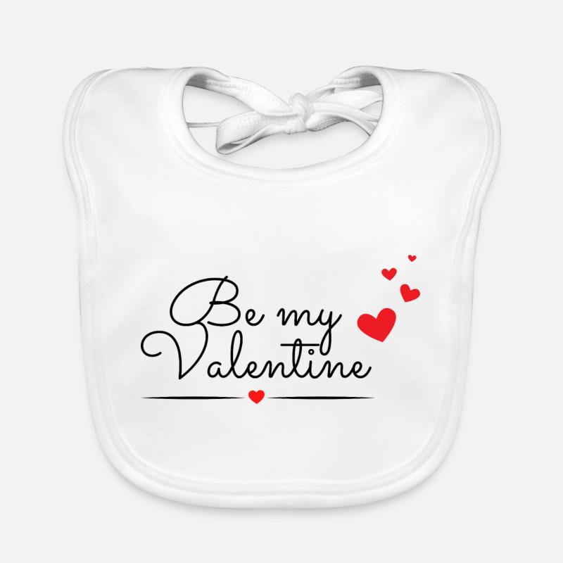 Soyez mon Valentin Bavoir bio Bébé