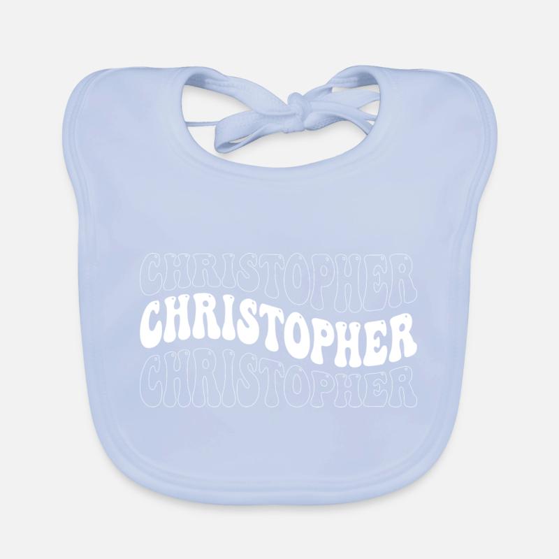 Funny Christopher Groovy 4 Men Women Cool Organic Baby Bibs