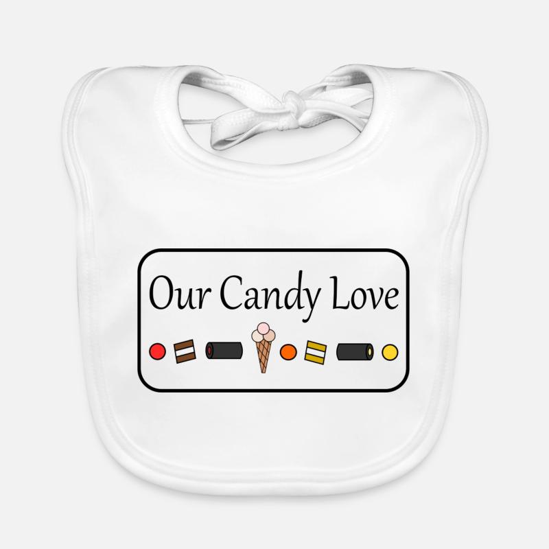 Our candy love Baby Bio-Lätzchen