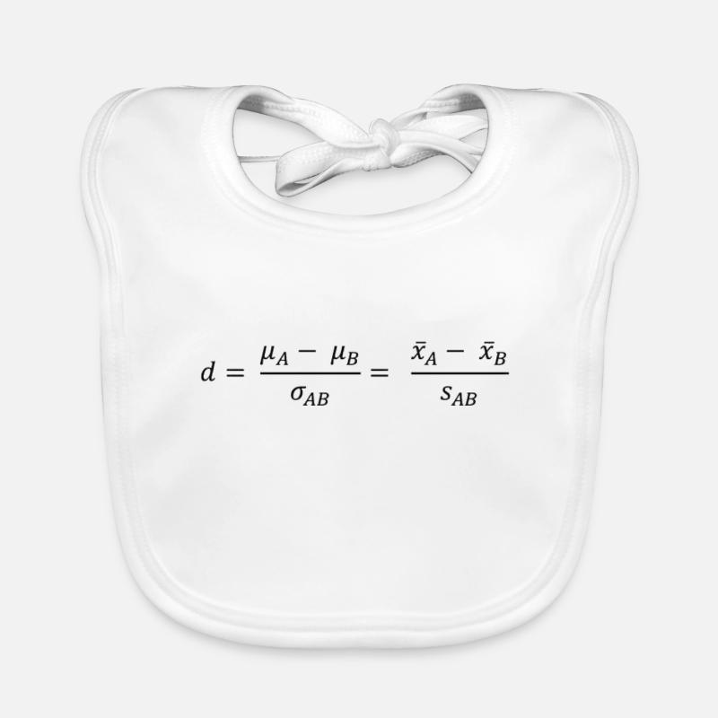 Cohen's d Effect Size Psychology Statistics Organic Baby Bibs