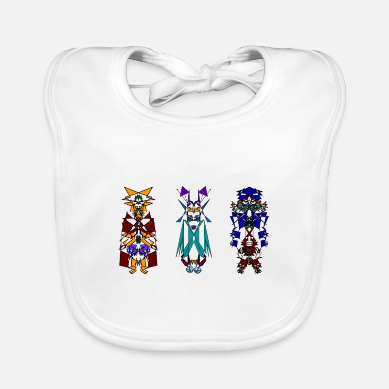 3-Kachinas Bavoir bio Bébé