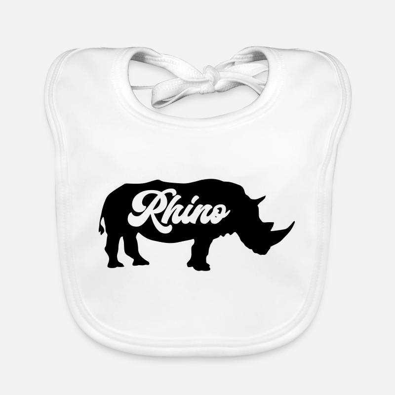 nashorn rhino Baby Bio-Lätzchen