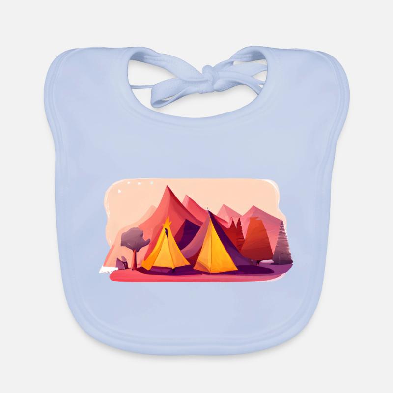 Camping Camping Motorhome Gift Caravan Camp Organic Baby Bibs