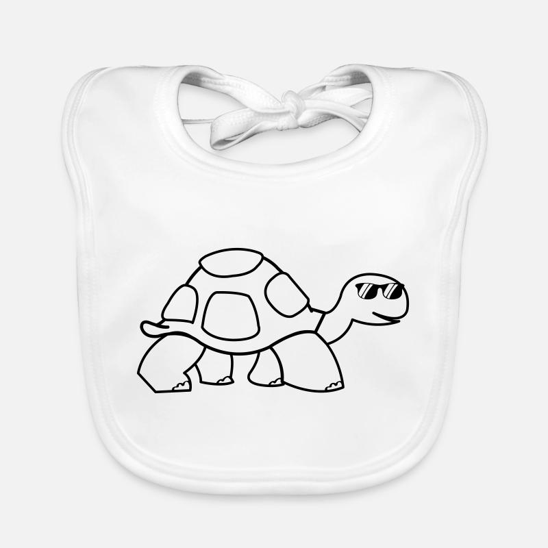 cool turtle Baby Bio-Lätzchen