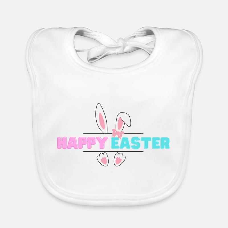 Joyeuses Pâques Bavoir bio Bébé
