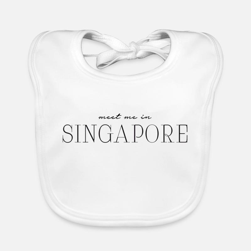 Rencontrez-moi à Singapour Bavoir bio Bébé