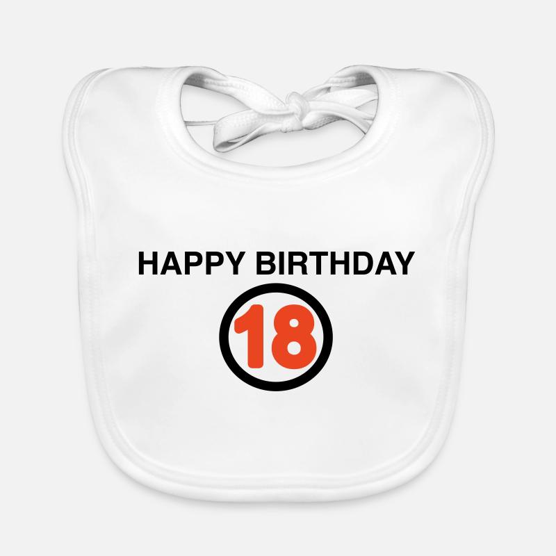 18e anniversaire Bavoir bio Bébé