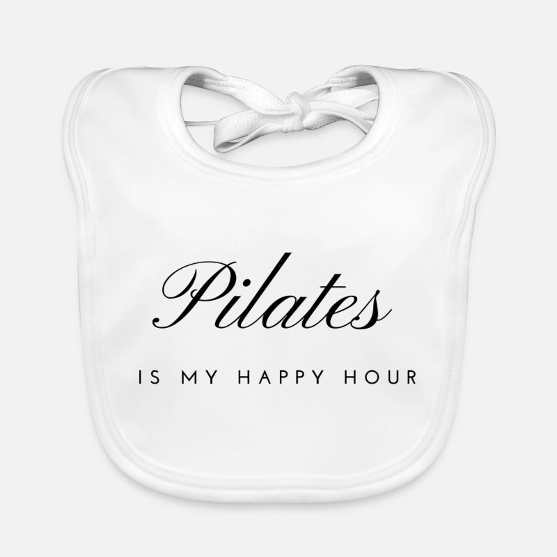 Le Pilates est mon happy hour Bavoir bio Bébé