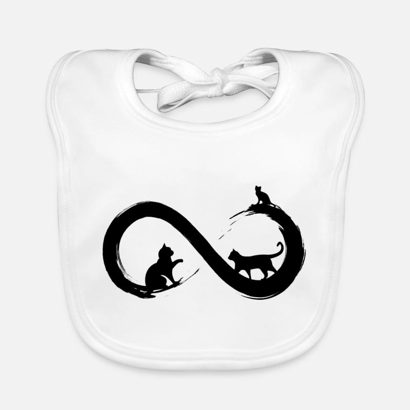Infinity Cat Organic Baby Bibs