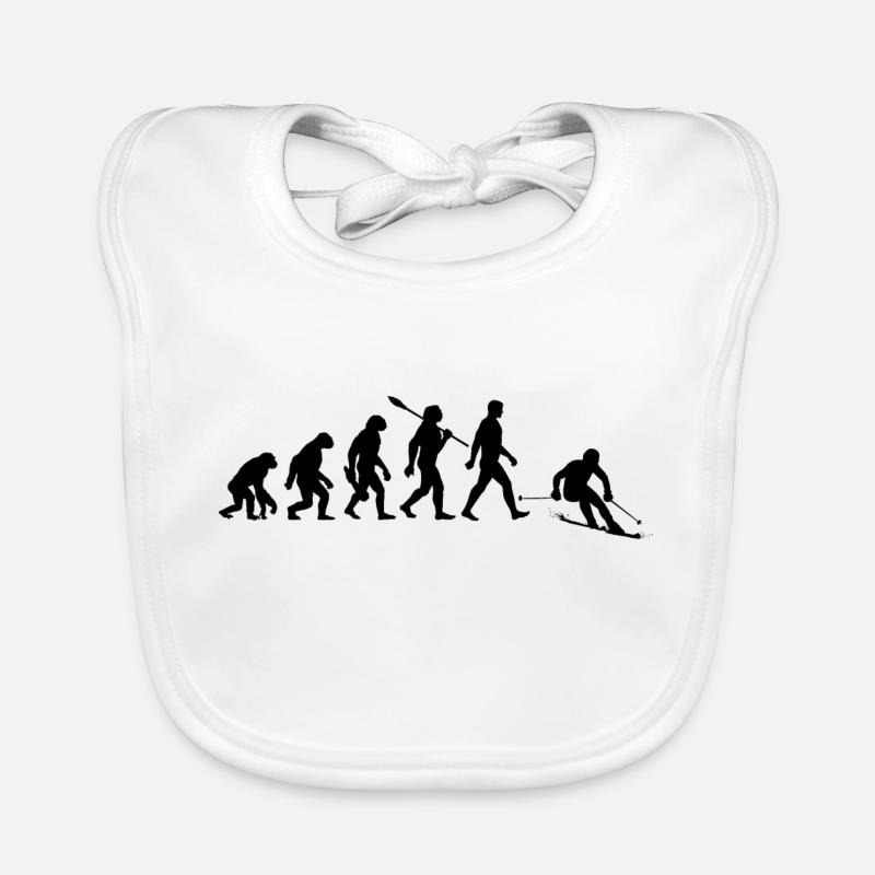 Evolution Ski Skiers Organic Baby Bibs