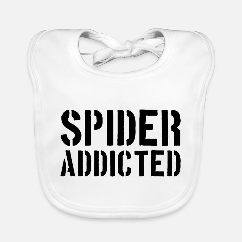 Spider Addicted - Tarantulas Spider Addicted Organic Baby Bibs