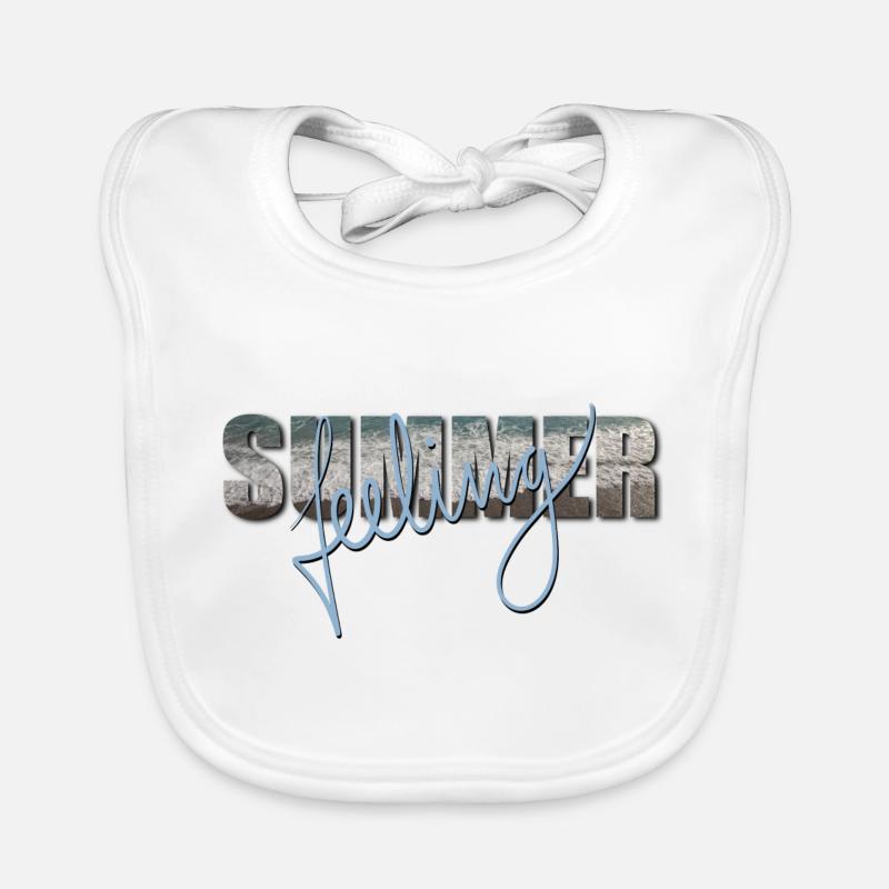 Summerfeeling - mer, soleil, plage Bavoir bio Bébé