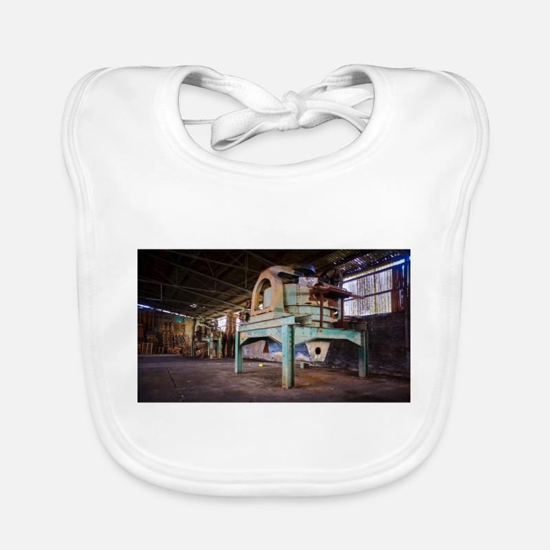 Urbex Photography | Abandoned rusty machine Organic Baby Bibs