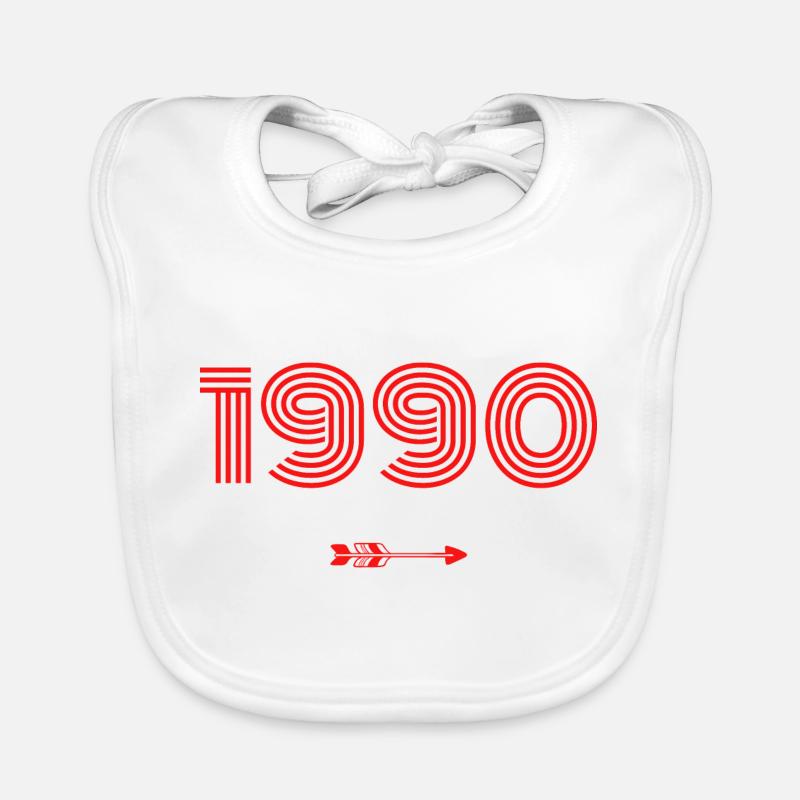 Born in 1990 Organic Baby Bibs