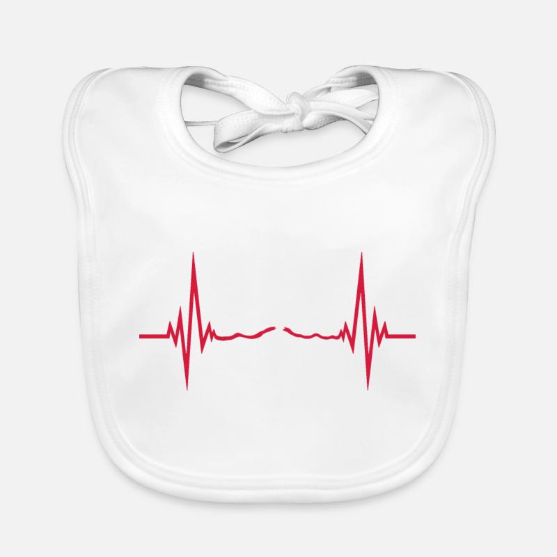 First Runner Red Finish Line Pulse Winner Run Organic Baby Bibs
