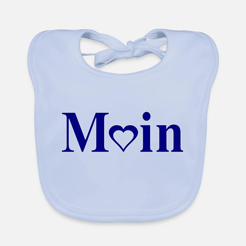 Moin mit Herzchen Baby Bio-Lätzchen