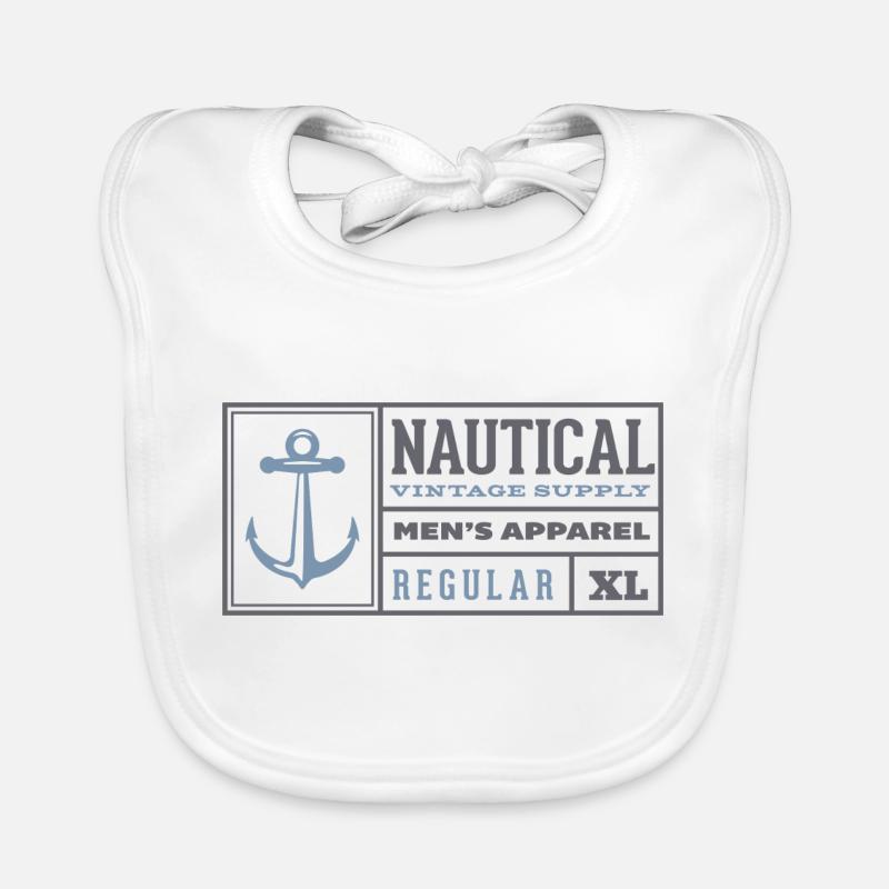 Nautical Organic Baby Bibs