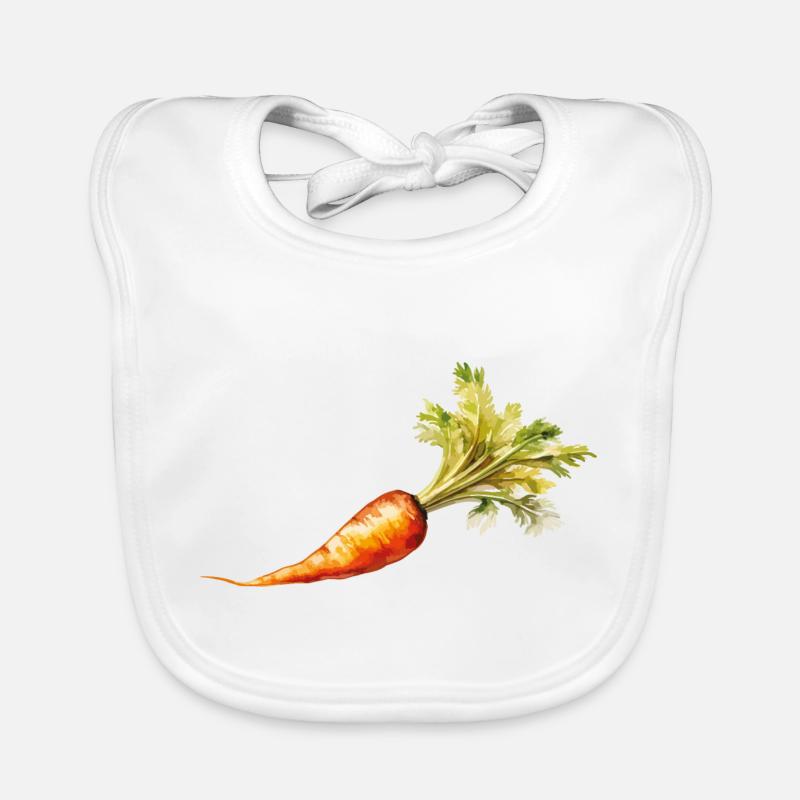 carrot Organic Baby Bibs